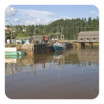Mid tide at the Bay of Fundy at St. Martins, New Sticker