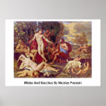 Midas And Bacchus By Nicolas Poussin Print