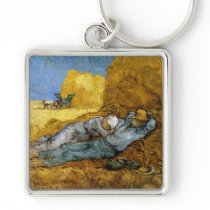 Midday Rest, Vincent Van Gogh Keychain