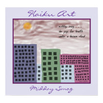 "Midday Smog" Haiku Art Print