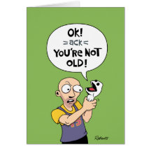 Middle Age Guy Birthday Humor Greeting Card