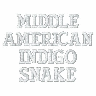 Middle American Indigo Snake Embroidered Hoody