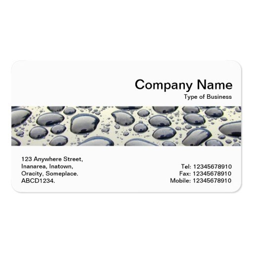 Middle Band - Car Hood Business Cards (front side)