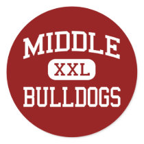 Middle - Bulldogs - College - Memphis Tennessee stickers by customteamsportswear Middle - Bulldogs - College - Memphis Tennessee stickers