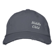 Middle Child Embroidered Hat embroidered hats