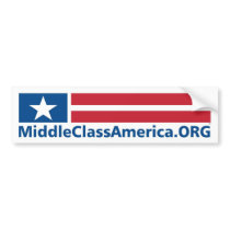 MIDDLE CLASS AMERICA ORGANIZATION BUMPER STICKERS