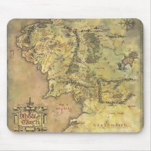 Middle Earth Map Mousepad