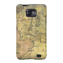 Middle Earth Map Samsung Galaxy Covers