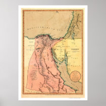 Middle East Egypt Map - 1800 Posters