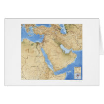 Middle East Map 1993 Cards