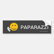 Middle Finger Paparazzi Bumper Sticker