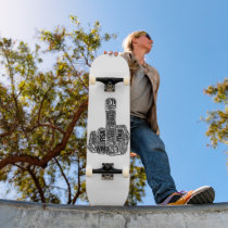 dedo médio skates by adownsmidget dedo médio skates