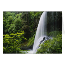 Middle North falls, Silver Falls State Park, Greeting Card