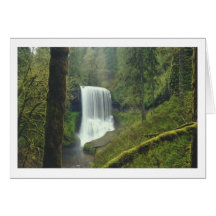 Middle-North Silver Falls Greeting Cards