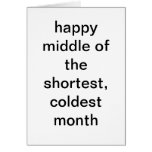 Middle of the month Valentine Card