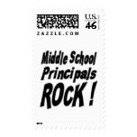 Middle School Principals Rock ! Postage Stamp