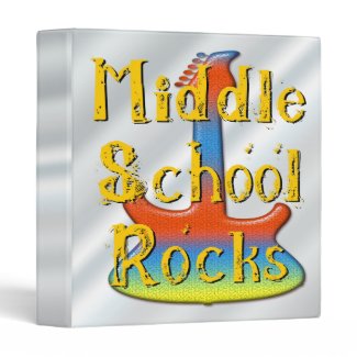 Middle School Rocks Guitar Binder