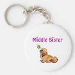 middle sister key chain