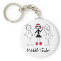 Middle Sister Keychain
