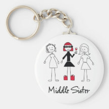Middle Sister Keychain