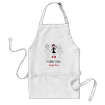 Middle Sister Rebel Red Apron by middlesister Middle Sister Rebel Red Apron