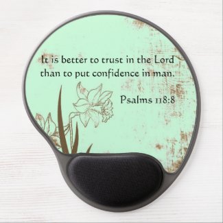 Middle Verse of the Holy Bible Trust In The Lord Gel Mousepad