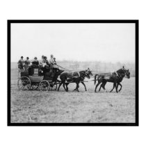 Middleburg Horse Race Stagecoach 1926 posters