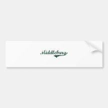Middlebury Vermont Classic Design Bumper Sticker