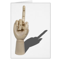 MiddleFinger120710 Greeting Card