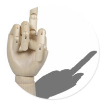 MiddleFinger120710 Stickers