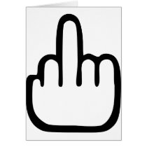Middlefinger - Fuck you cards by Thinkdifferent Middlefinger - Fuck you cards