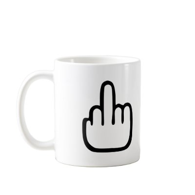 Middlefinger - Fuck you Mugs by Thinkdifferent
