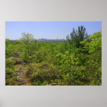 Middlesex Fells View to Boston from Rock Circuit Poster