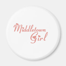 Middletown Girl tee shirts Refrigerator Magnet