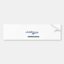 Middletown Pennsylvania City Classic Bumper Stickers