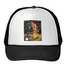 MidEve - Am SH black and white cat Hats
