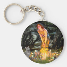MidEve - russian Blue cat Keychains