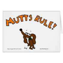 Midge MUTTS RULE Greeting Card cards