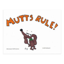 Midge MUTTS RULE Postcard postcards