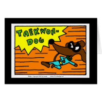 Midge TAEKWON-DOG Greeting Card cards