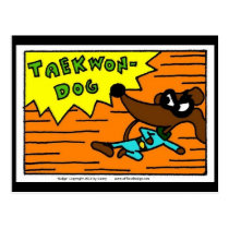 Midge TAEKWON-DOG Postcard postcards