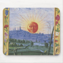 Midieval City of the Sun Face Mousepad