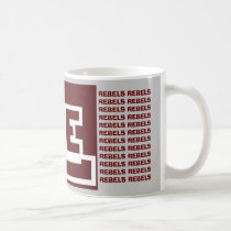 Midland Lee Rebel Football Coffee Cup mugs by Johnnyreb73 Midland Lee Rebel Football Coffee Cup mugs