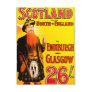 Midland Railway Scotland Bagpipe Kilt Travel Art Postcard