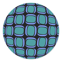 Midnight Blue Box Globe stickers
