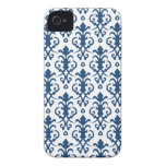 Midnight Blue Damask iPhone 4/4S Case iPhone 4 Case