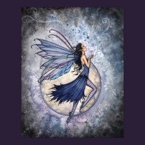 Midnight Blue Fairy Poster by Molly Harrison posters