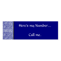 Midnight Blue & Lace Personal Profile Cards business cards by RanchLady Midnight Blue & Lace Personal Profile Cards business cards