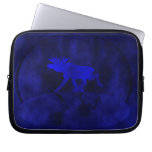Midnight blue Moose Laptop Sleeves
