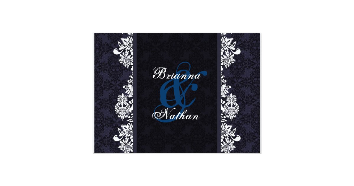 midnight blue wedding invitations midnight blue white damask wedding invitation zazzle midnight blue wedding invitations midnight blue white damask wedding invitation zazzle